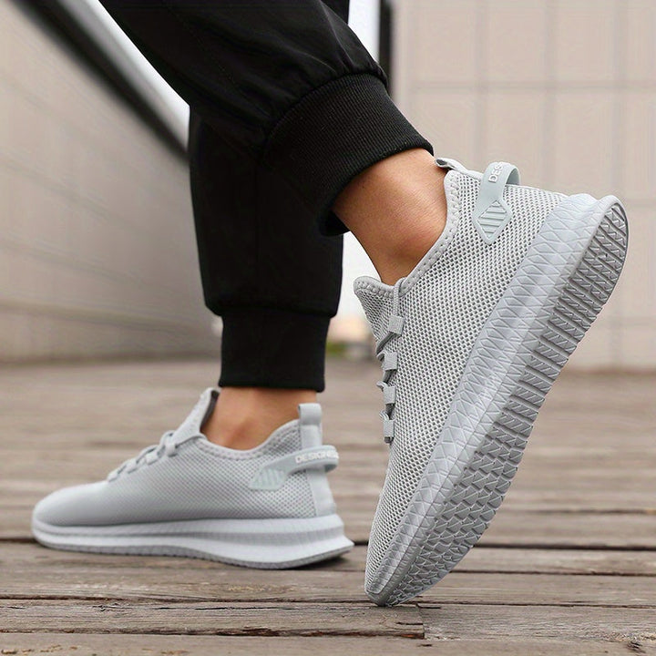 Men's Lightweight Running Shoes | Breathable Low-Top Design | Casual Outdoor Sports Footwear | Lace-Up Style