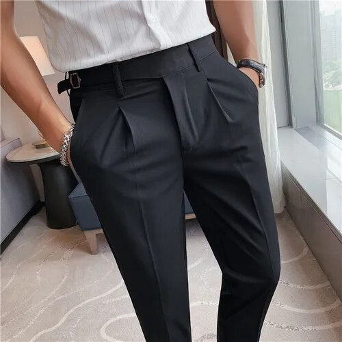 Men's Slim Fit Trousers | Versatile Formal and Casual Pants