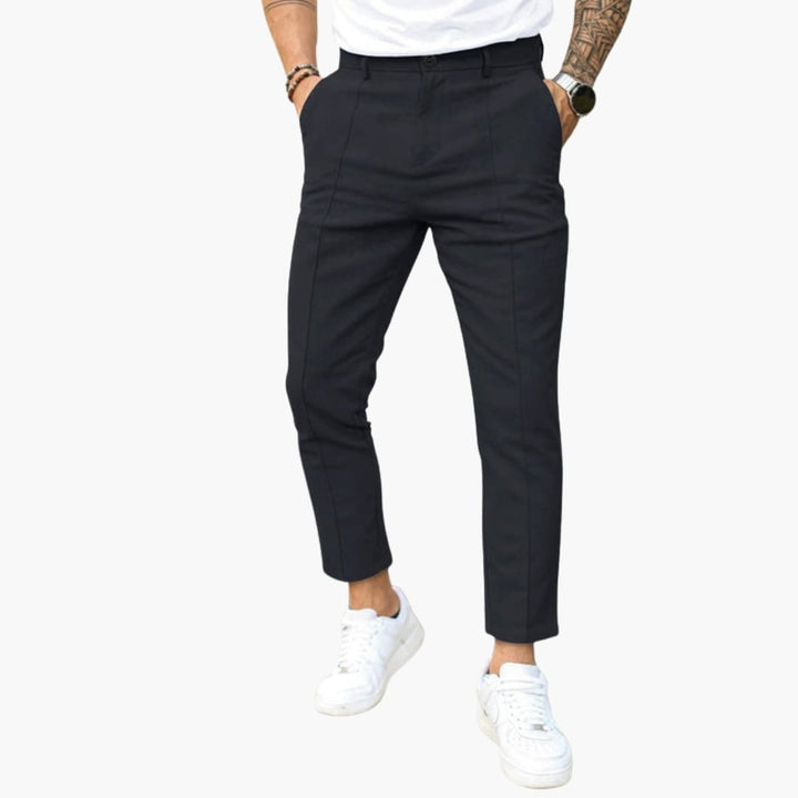 Men's Slim Fit Summer Trousers with Narrow Legs