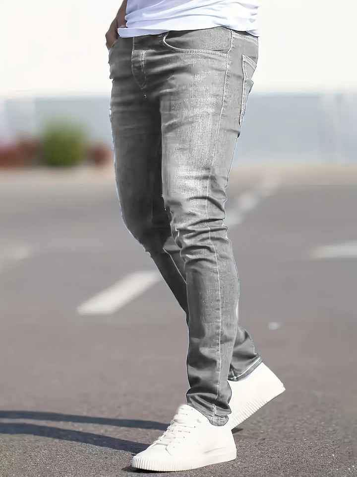 Men's Versatile Casual Jeans | Modern & Comfortable Denim Pants for All Seasons