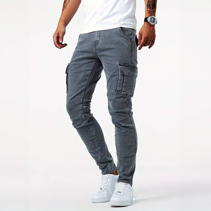 Men's Slim Fit Cargo Pants | Modern Style & Eco-Friendly Comfort