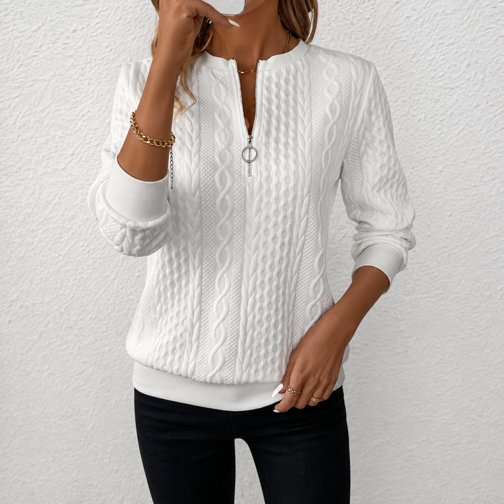 Heidi™ | Cozy Textured Quarter-Zip Pullover
