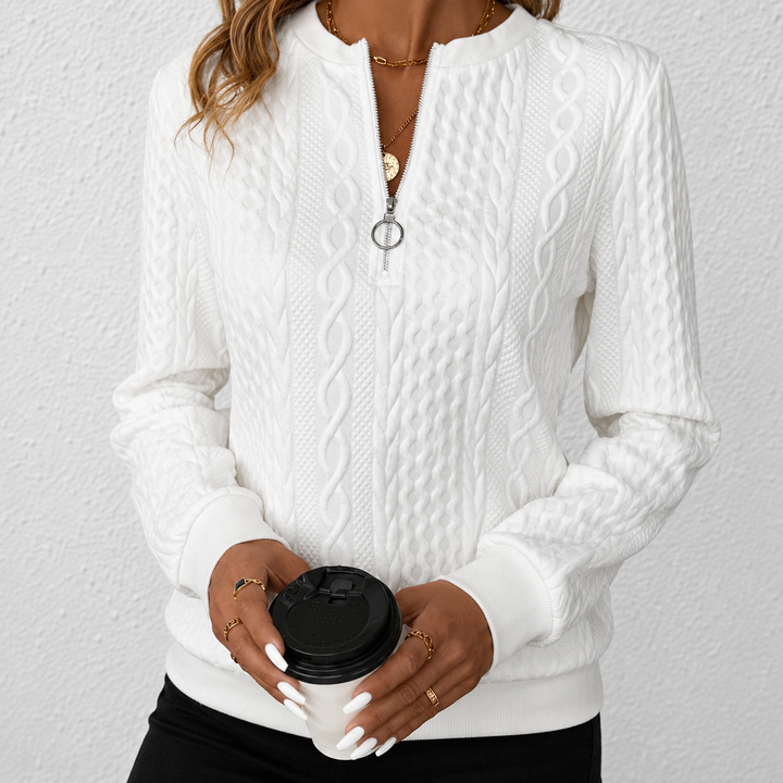 Heidi™ | Cozy Textured Quarter-Zip Pullover