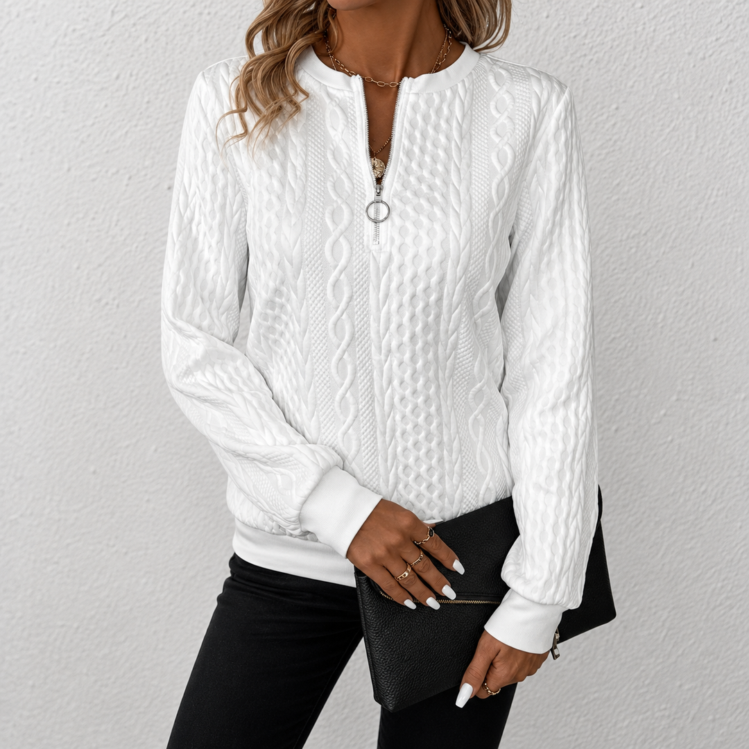 Heidi™ | Cozy Textured Quarter-Zip Pullover