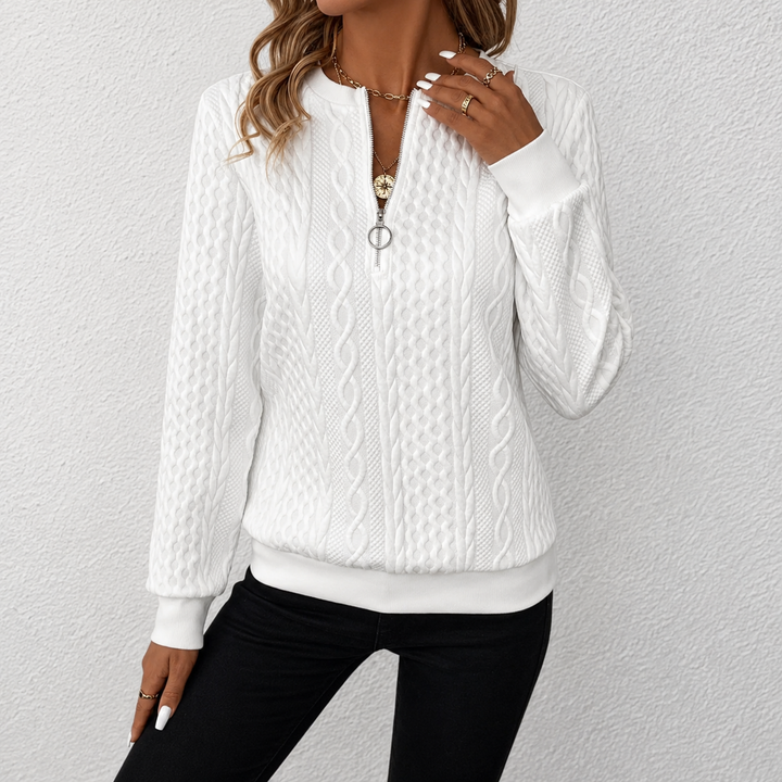 Heidi™ | Cozy Textured Quarter-Zip Pullover