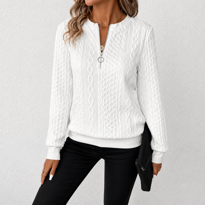 Heidi™ | Cozy Textured Quarter-Zip Pullover
