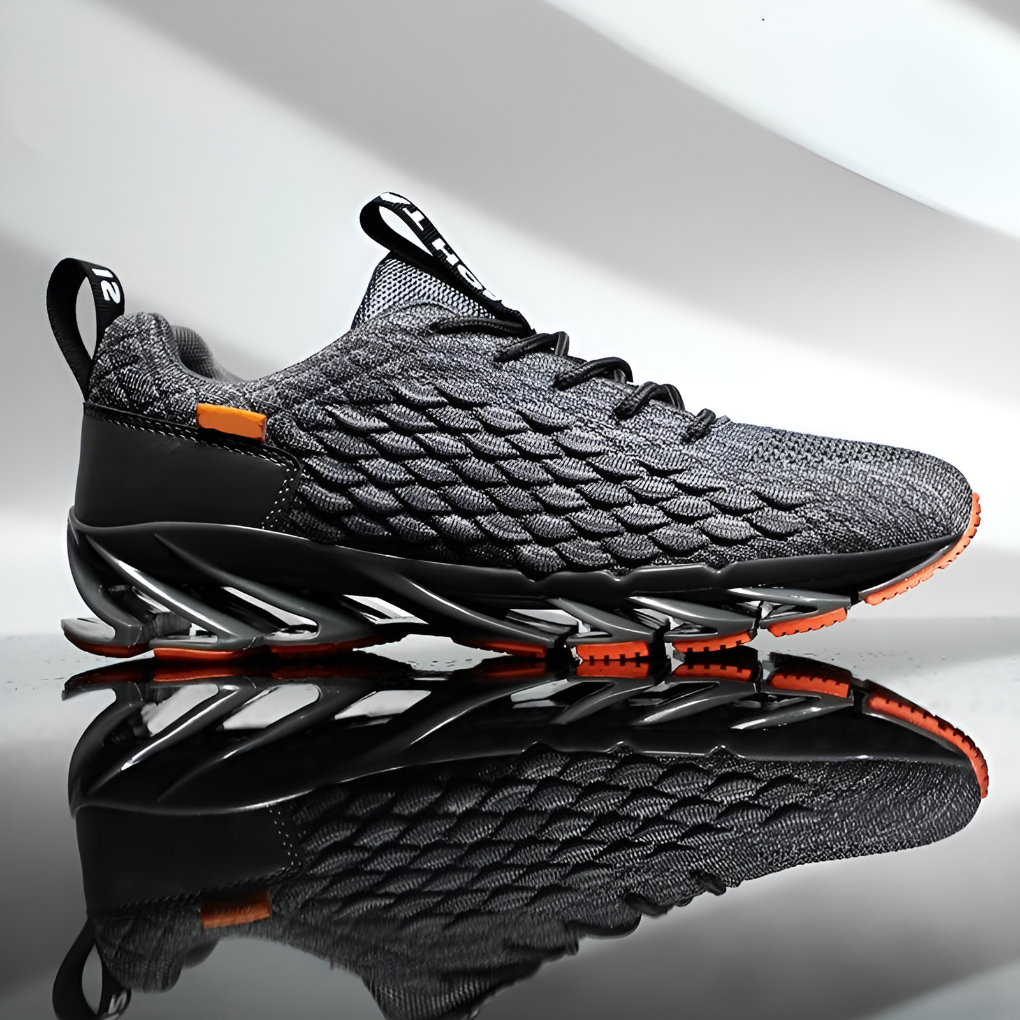 Men's Mesh Running Sneakers - Sporty Shoes with Enhanced Grip