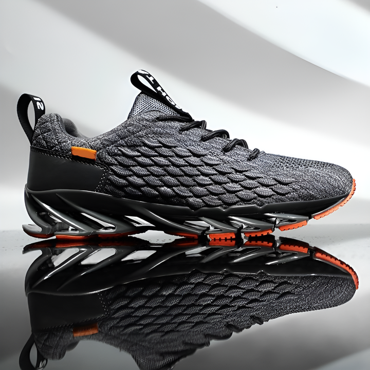 Men's Mesh Running Sneakers - Sporty Shoes with Enhanced Grip
