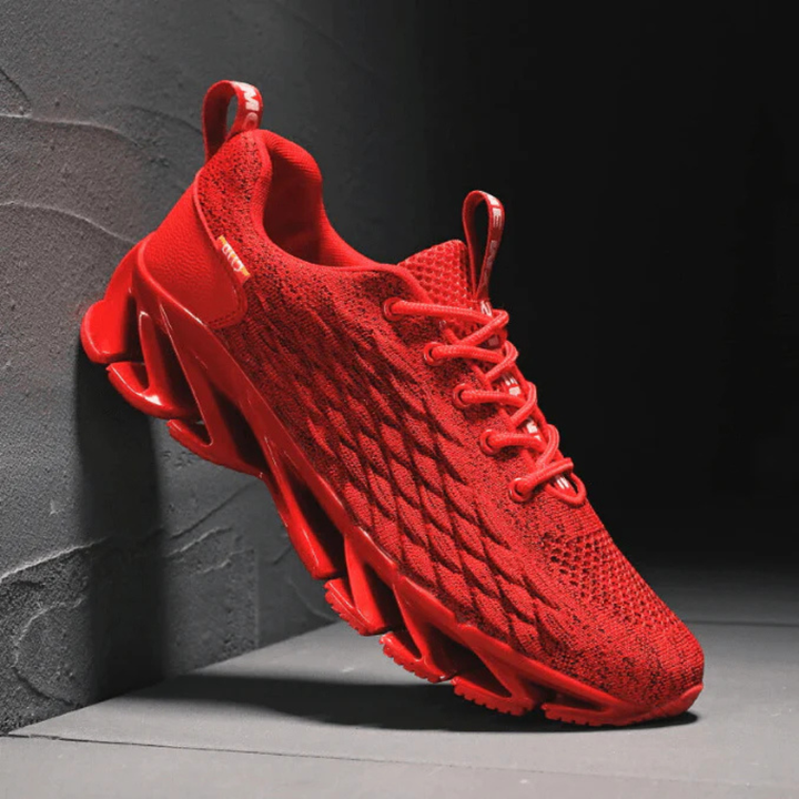 Men's Mesh Running Sneakers - Sporty Shoes with Enhanced Grip
