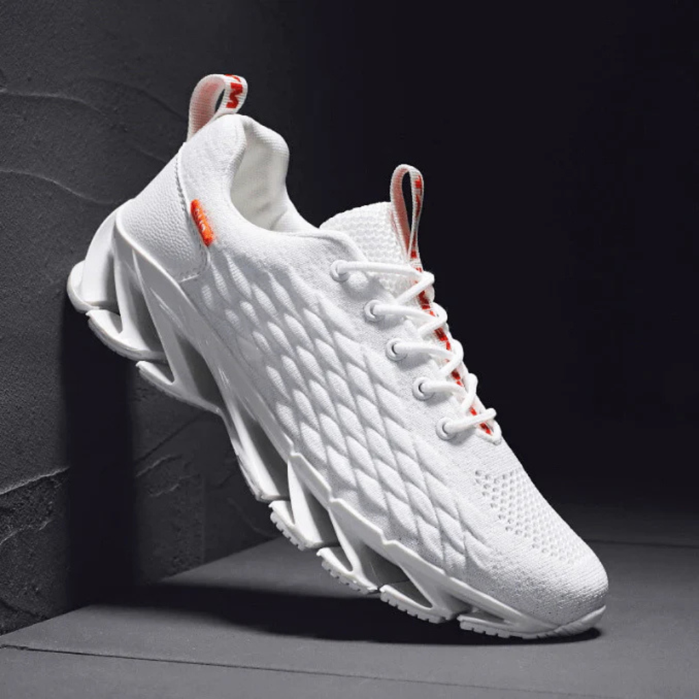 Men's Mesh Running Sneakers - Sporty Shoes with Enhanced Grip