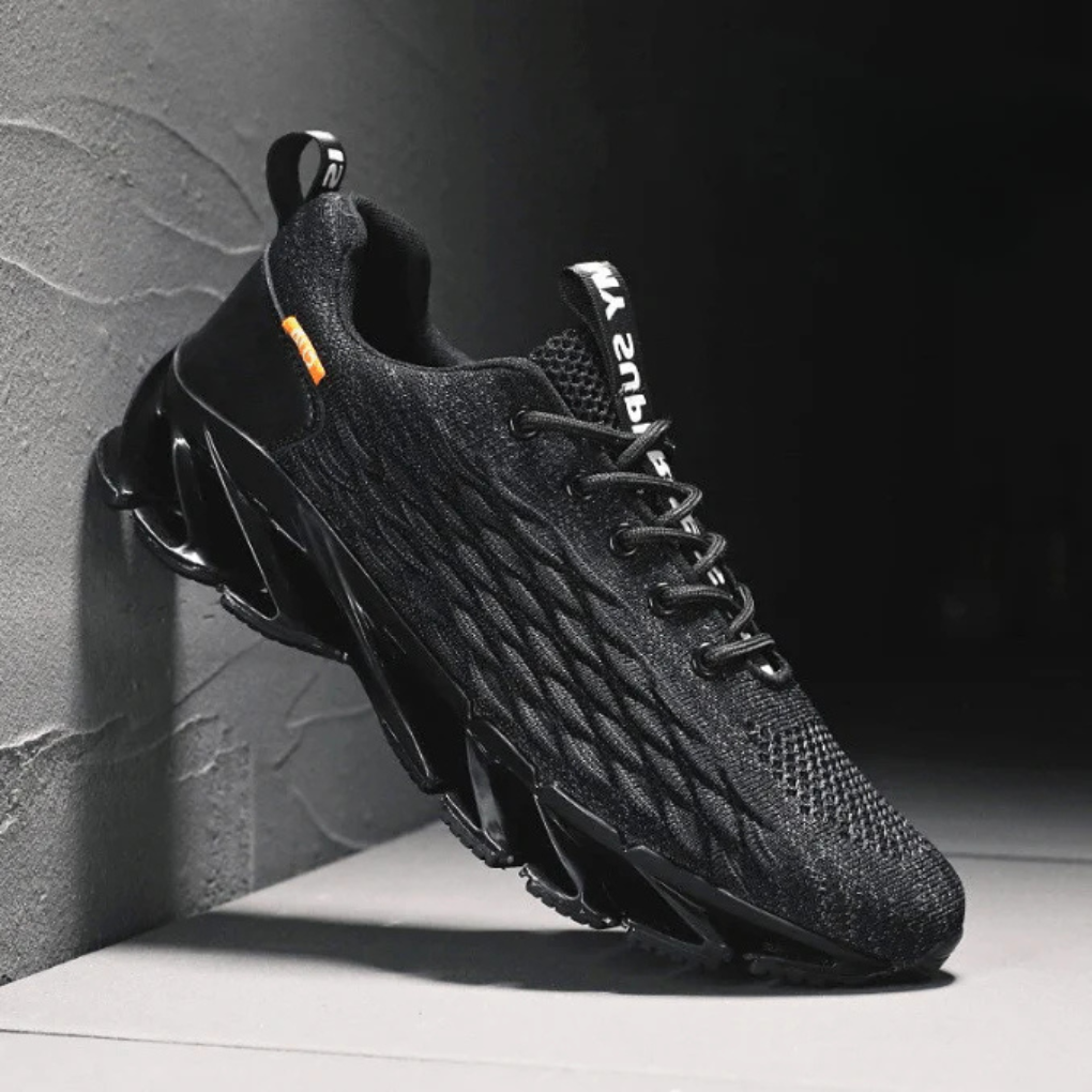 Men's Mesh Running Sneakers - Sporty Shoes with Enhanced Grip