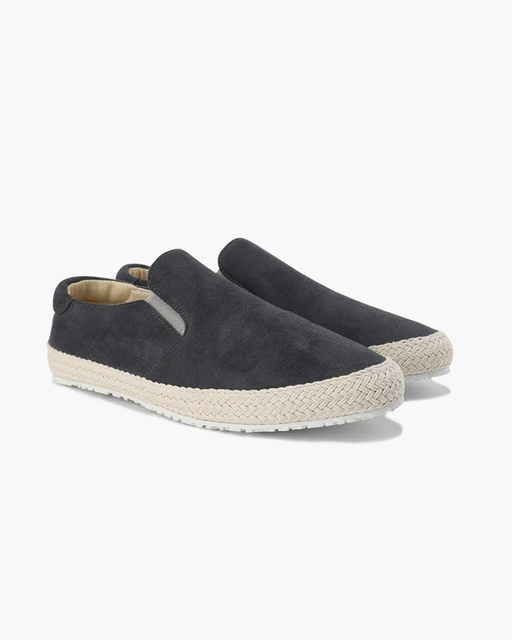 Gray Riviera Suede Espadrilles