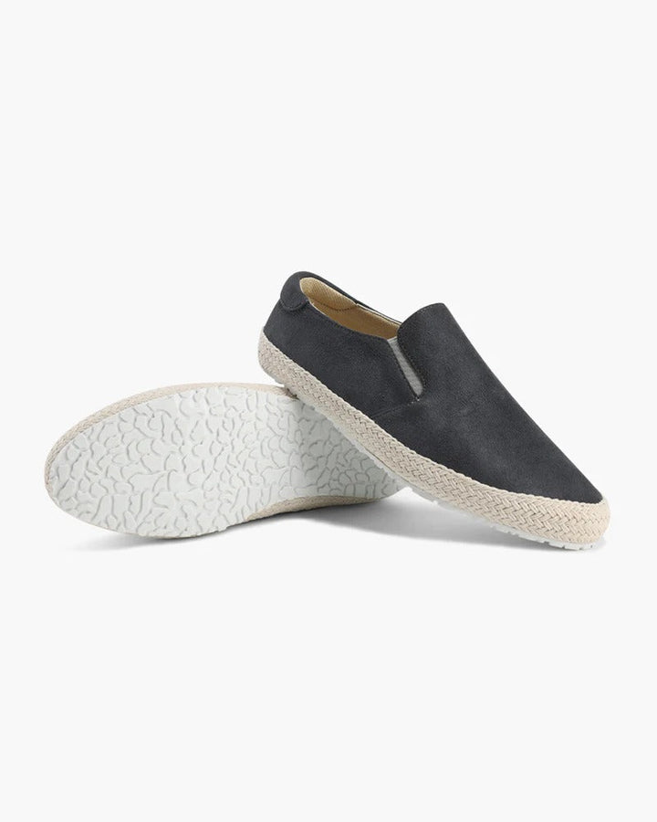 Gray Riviera Suede Espadrilles