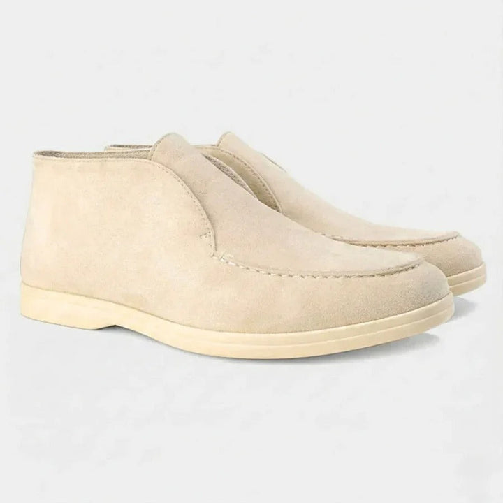 Navy Suede Mariner Loafers