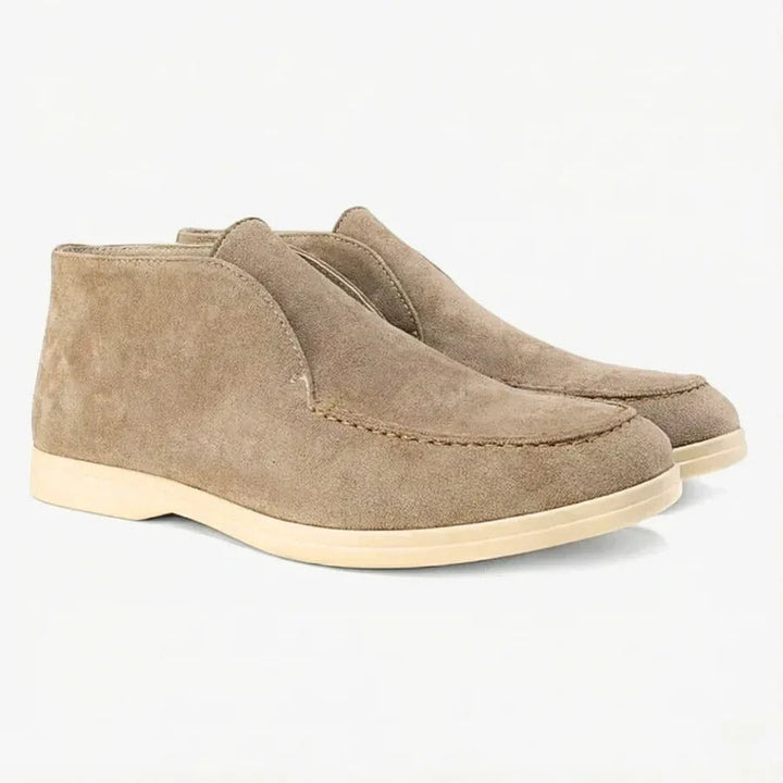 Navy Suede Mariner Loafers