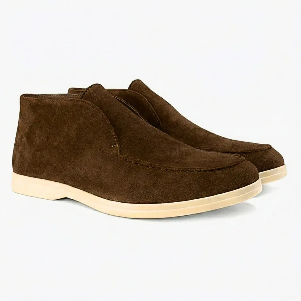 Brown Suede Mariner Loafers