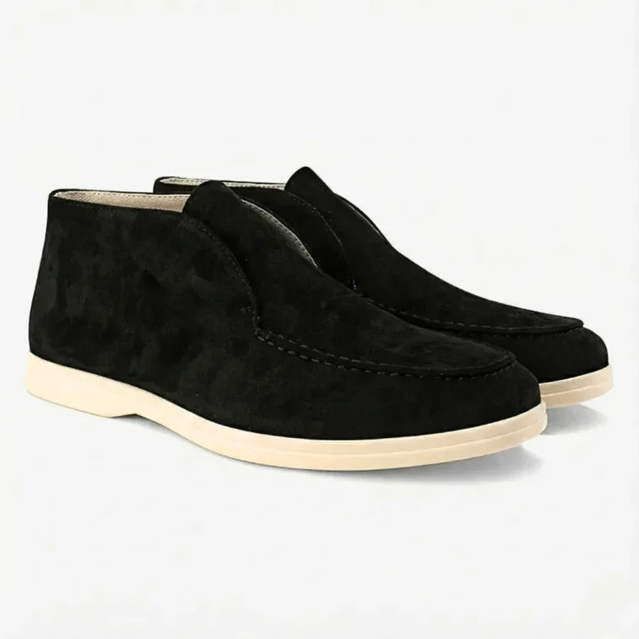 Black Suede Mariner Loafers