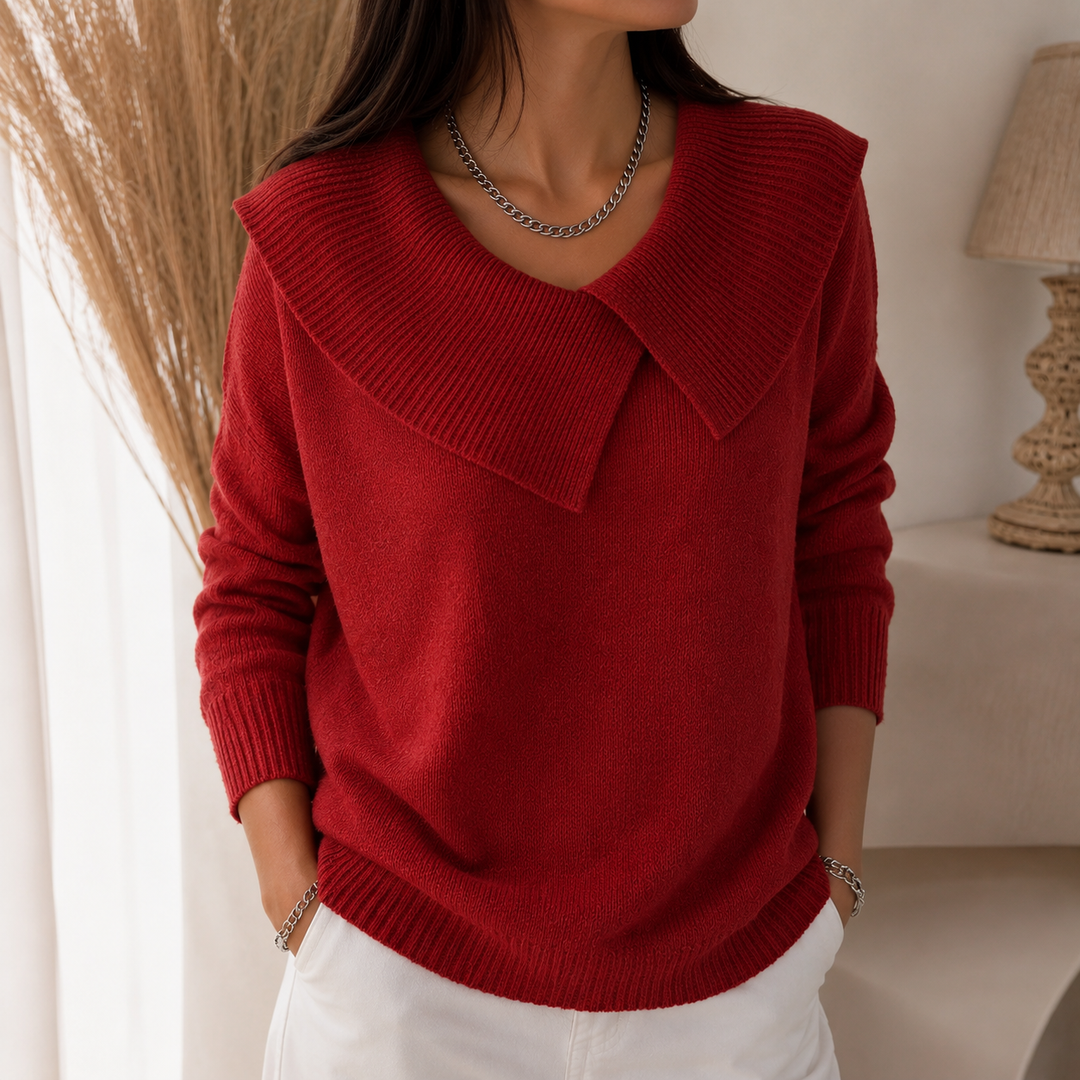 Joanne | Cozy Soft-Collar Sweater